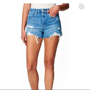 Blank NYC the barrow vintage high rise distressed shorts